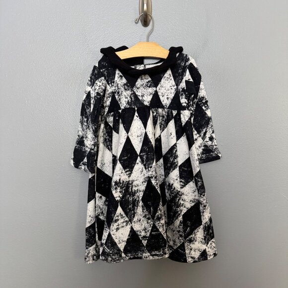 Quinn and Fox Other - QUINN AND FOX diamond print long sleeve sweatshirt dress size 2/3 years